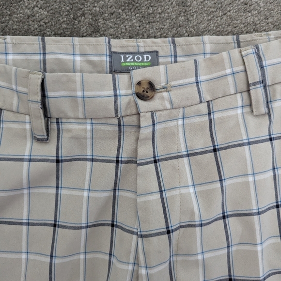 IZOD plaid print golf shorts for men size 34 - Picture 4 of 8